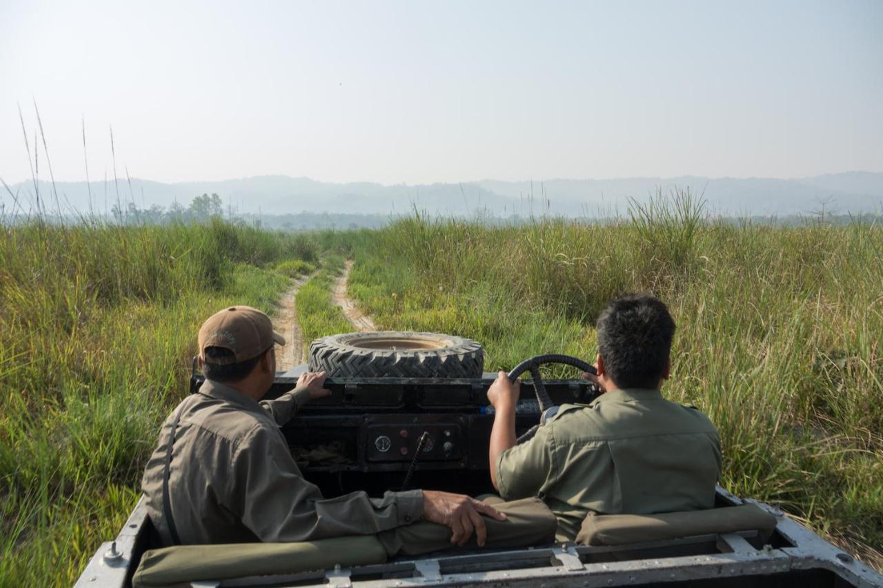 Tiger Tops Tharu Lodge Chitwan Exteriör bild